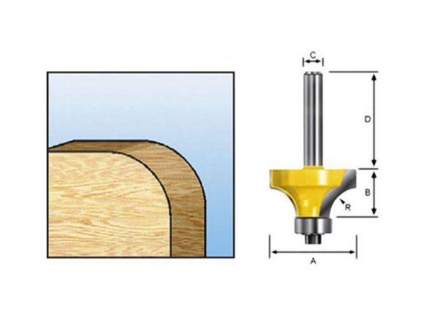 Фреза кром.31,8х8мм MAKITA