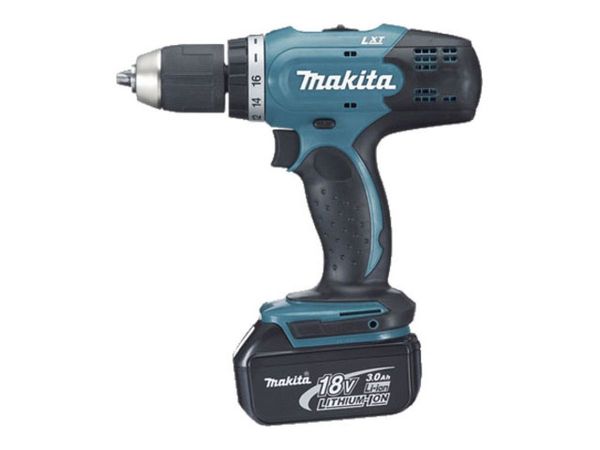 Аккум. ударная дрель-шуруповерт MAKITA LXT DHP 453 RFE в чем.