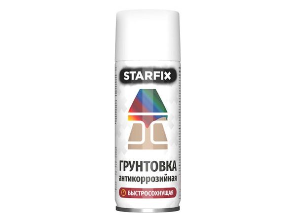 Грунтовка антикоррозийная белый STARFIX 520мл (9003)