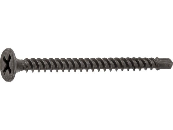 Саморез 3.5х45 мм для монтажа ГКЛ к металлу, фосфат, со сверлом (500 шт в карт. уп.) STARFIX