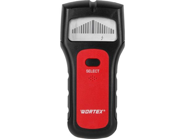 Детектор проводки WORTEX MD 5009 в кор., проводка 50 мм, металл 38 мм, 9 В крона