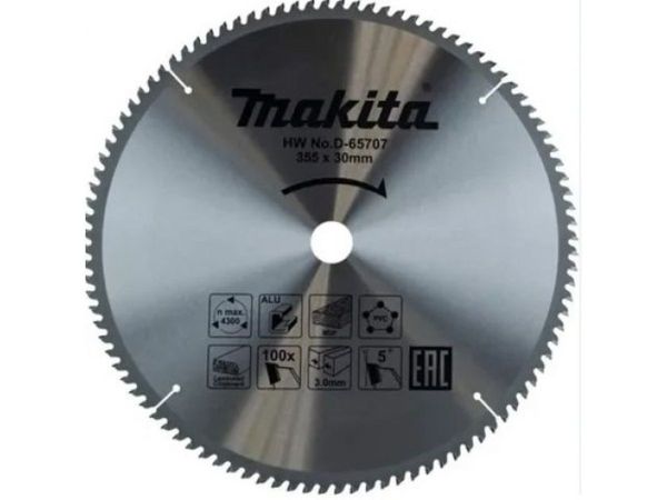 Диск пильный 355х30 мм 100 зуб. по алюминию MAKITA