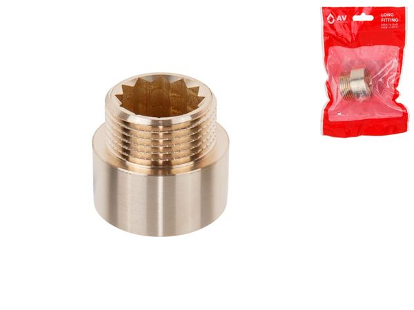 Удлинитель 1" вн.-нар. х 15 мм, AV Engineering (инд. упак.)