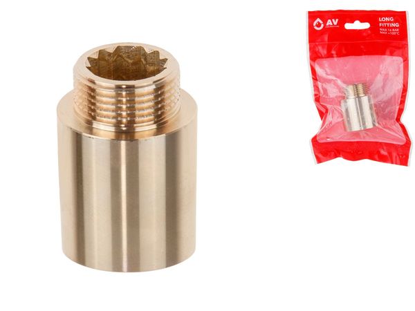 Удлинитель 3/4" вн.-нар. х 30 мм, AV Engineering (инд. упак.)