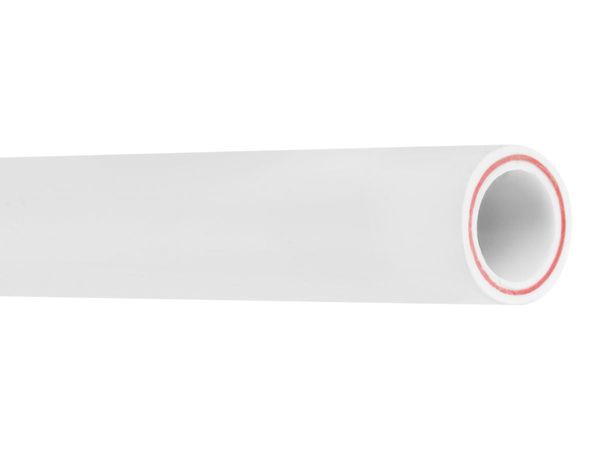 Труба ПП стекловолокно 20х3,4 PN25 SDR6 бел. 2м AV Engineering