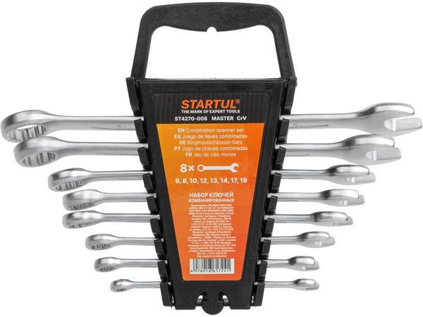 Набор ключей комбинир. 6-19мм 8шт STARTUL MASTER (ST4270-008)