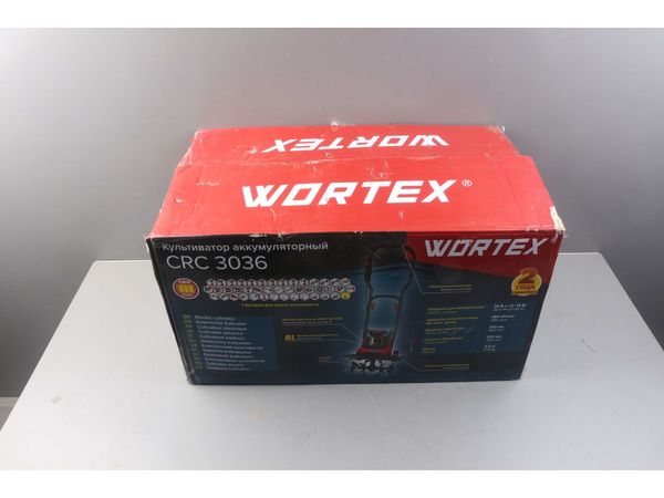 Культиватор аккумуляторный WORTEX CRC 3036 в кор. ALL1 SOLO БЕСЩЁТ.ДВИГ., 18В+18В, шир. 30 см, глу