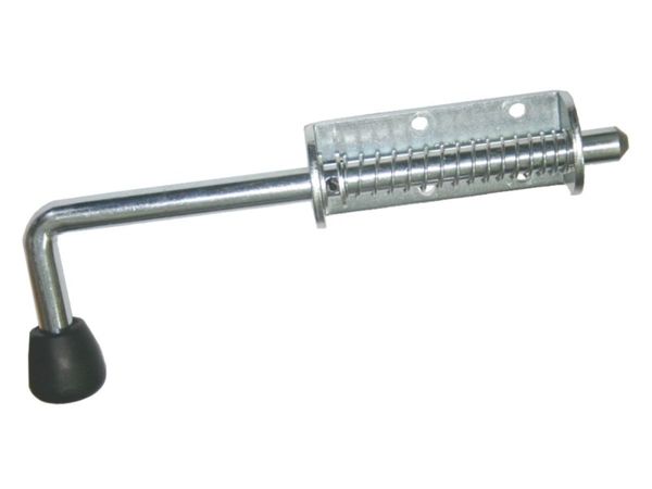 Задвижка дверная ЗД-10, белый цинк STARFIX