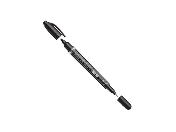Маркер промышл. перманентный двухсторонний черный MARKAL DURA INK DUAL TIP
