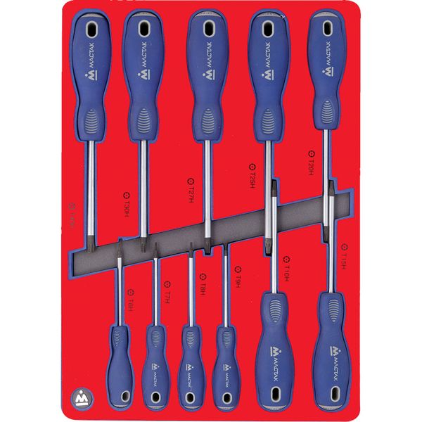 Набор отверток TORX, ложемент, 11 предметов МАСТАК 5-4411