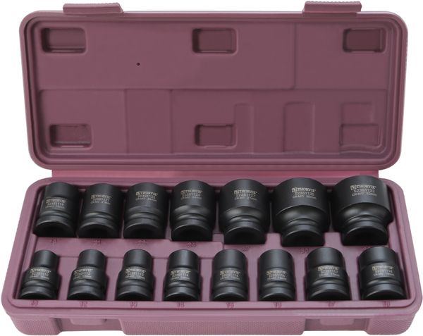 Набор головок торцевых ударных Thorvik S23S1115S (1/2"DR, 10-32 мм, 15 предметов)