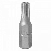 Вставка (бита) торцевая 1/4", TORX, T27, L = 25, с отверстием KING TONY 102527U