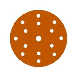 ORANGE CERAMIC диск на бумажной основе, керамика Ø150мм, Р120, липучка 15 отв.