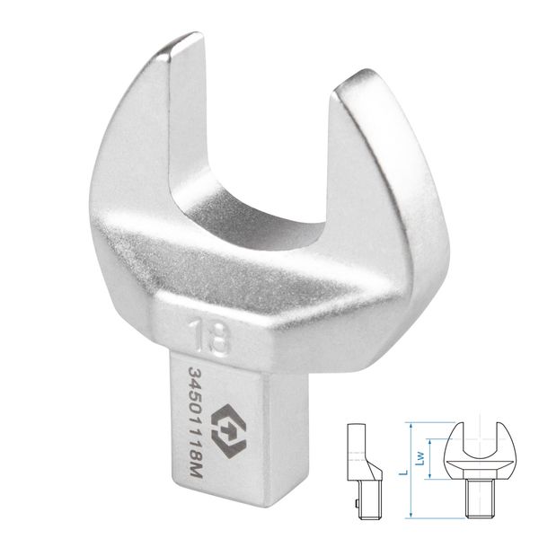 Насадка рожковая серии FIT KING TONY 34501118M (18 мм, 9х12 мм)