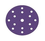 PURPLE диск на пленочной основе, циркониевый корунд Ø150мм, Р60, липучка 15 отв.