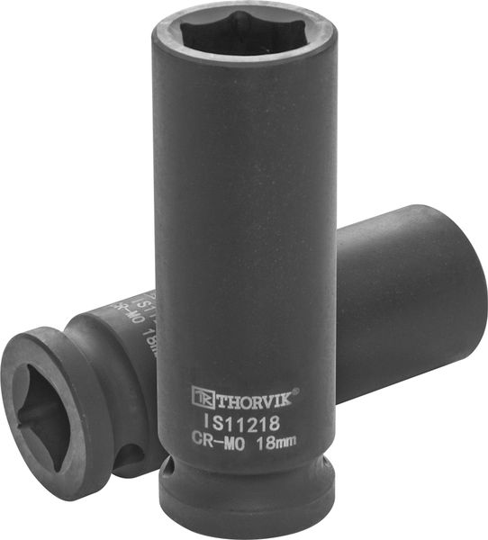 Головка торцевая ударная глубокая 1/2"DR, 18 мм Thorvik IS11218