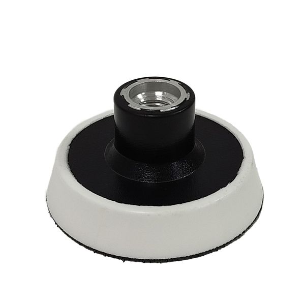 Диск-подошва полировальная JETA PRO J411275, (Ø 75 мм), без отв., Velcro, средней жесткости, крепление М14, для J4112