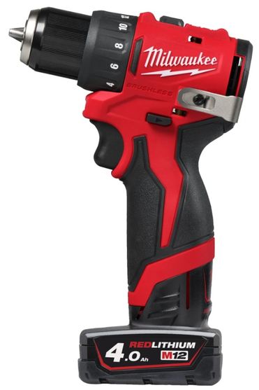 Аккумуляторная безударная дрель-шуруповерт Milwaukee M12 BLDDRC-402C (замена для 4933441925) (Арт. 4933499688)