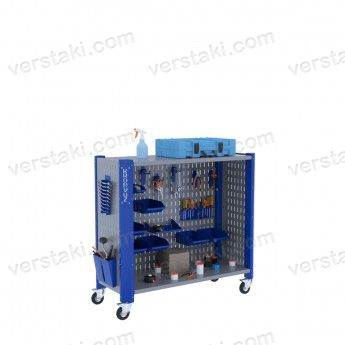 Мобильный стеллаж для инструмента в гараж KronVuz CT H2 12Х10-S2-2SB1-K2