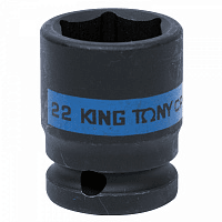 Головка торцевая ударная шестигранная 1/2", 22 мм KING TONY 453522M