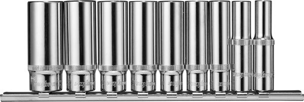 Набор головок торцевых глубоких 1/2"DR на держателе внешний TORX® E10-E24 9 предметов Ombra 912709
