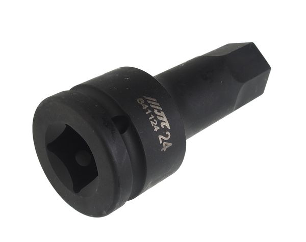 Головка торцевая ударная JTC-641124 (3/4", HEX, H24, L=100 мм)