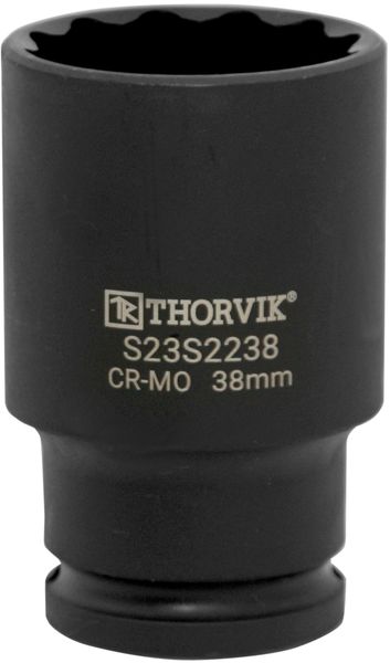 Головка торцевая ударная глубокая 12-гранная Thorvik S23S2224 (1/2"DR, 24 мм)
