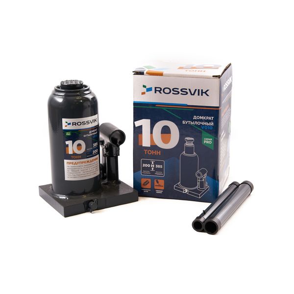 Домкрат бутылочный ROSSVIK PRO V010 (г/п 10 т)
