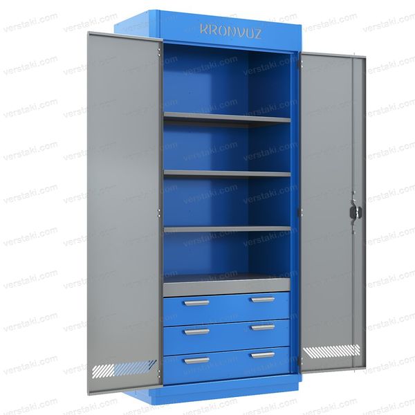 Шкаф для хранения инструментов KronVuz Box 1340 (RAL 5005/7012)