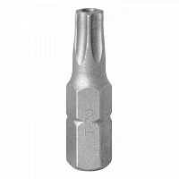 Вставка (бита) торцевая 1/4" TORX, T20, L = 25, с отверстием KING TONY 102520U