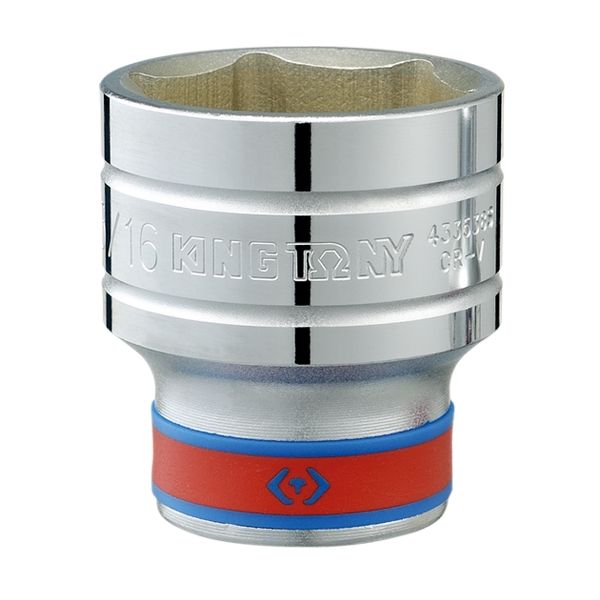 Головка торцевая стандартная шестигранная KING TONY, 1/2", дюймовая