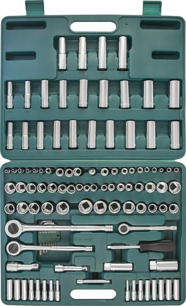 Набор инструмента универсальный JONNESWAY S05H48107S (1/4", 3/8", 1/2") 107 предметов