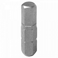 Вставка (бита) торцевая 1/4", HEX, 6 мм, L = 25 мм KING TONY 102506H