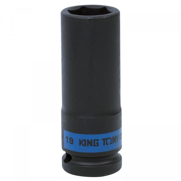 Головка торцевая ударная глубокая шестигранная 1/2", 19 мм KING TONY 443519M