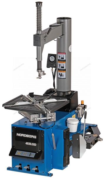 Станок шиномонтажный 380V п/автомат 2х скоростной стол с накладками синий NORDBERG 4639,5ID(B) 380
