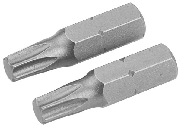 Набор вставок (бит) торцевых 1/4" Torx T15 25 мм 2 предмета TOLSEN TT20222