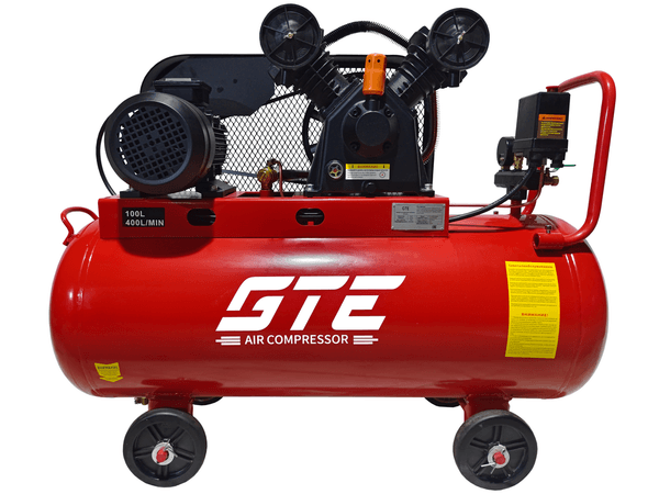 Компрессор поршневой ременной GTE MR4100400A (380 В, 400 л/мин, ресивер-100 л)