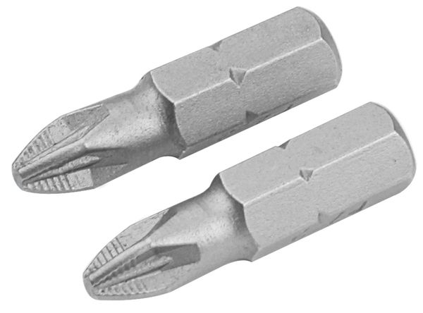 Набор вставок (бит) торцевых 1/4" Pozidriv PZ3 25 мм 2 предмета TOLSEN TT20219