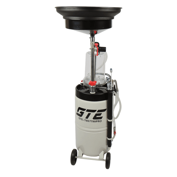 Комбинированная установка для слива/откачки масла GTE-T657790PRO (90 л.) с поворотным поддоном 15 л. и колбой