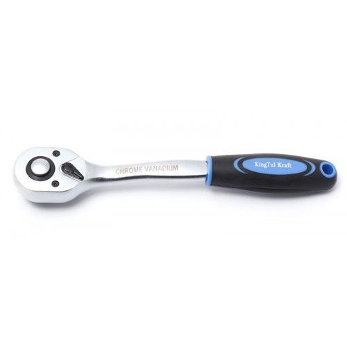 Трещотка с прорезиненной рукояткой 3/8 KingTul kraft KT-601005K