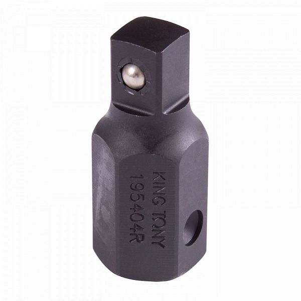 Переходник ударный KING TONY 195404R, 22 мм>1/2", с шариковым фиксатором