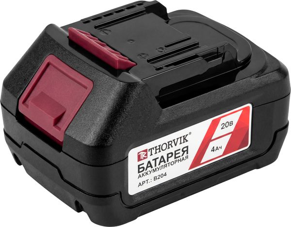 Батарея аккумуляторная Thorvik B204, 20В, 4Ач