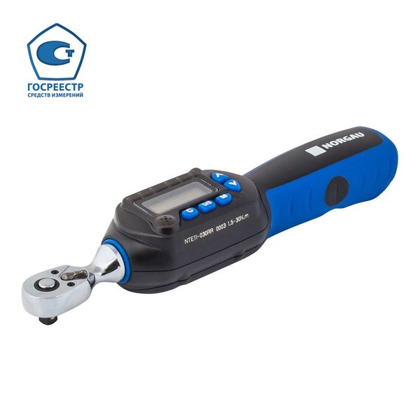 Ключ динамометр. электронный 1/4" 30Нм,NORGAU NTE11-030RR