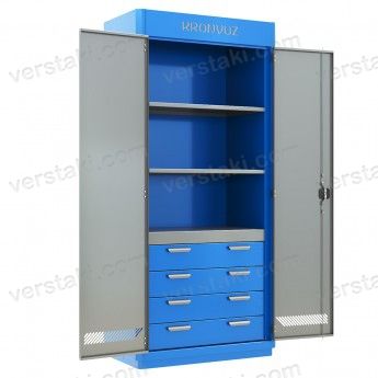 Шкаф инструментальный с ящиками KronVuz Box 1430 (RAL 5005/7012)