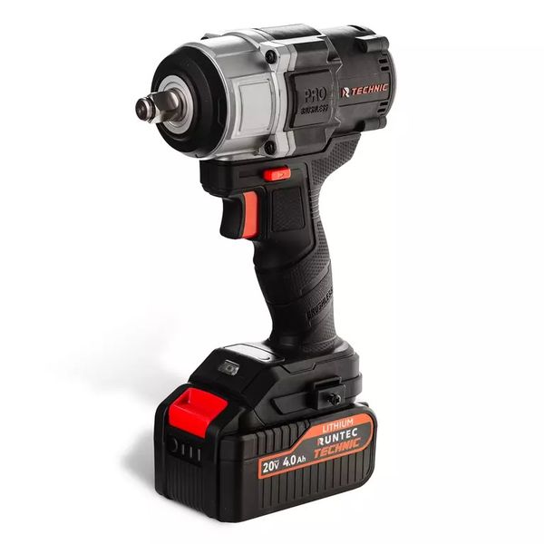 Гайковерт ударный аккумуляторный RUNTEC TECHNIC RT-IW800T (1/2", 20 В, 2*4 Ач, 800 Нм)