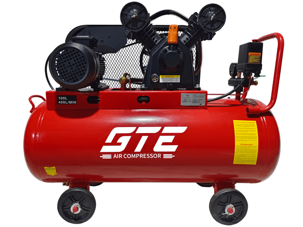 Компрессор поршневой ременной GTE MR4100400B (220 В, 400 л/мин, ресивер-100 л)