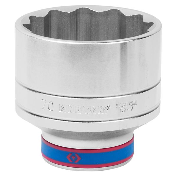 Головка торцевая стандартная двенадцатигранная 3/4", 70 мм KING TONY 633070M