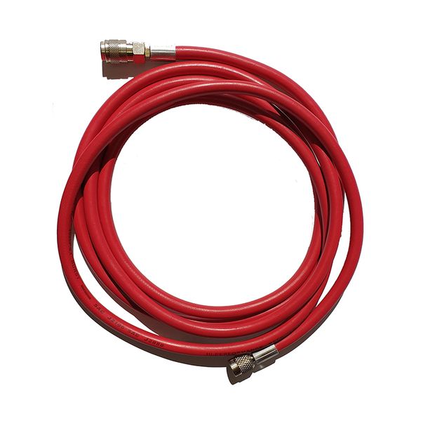 Шланг гибкий с резьбой 1/4 SAE для R134, длина 3 м, красный
