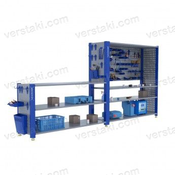 Стеллаж металлический сборный KronVuz CT H3 20Х10-SB1 H4 20X19-S2-SB1-SB3-KV-N-01