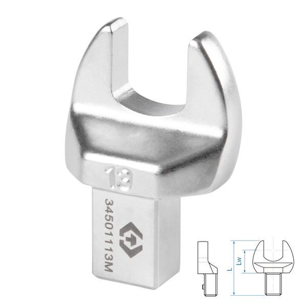 Насадка рожковая серии FIT KING TONY 34501113M (13 мм, 9х12 мм)